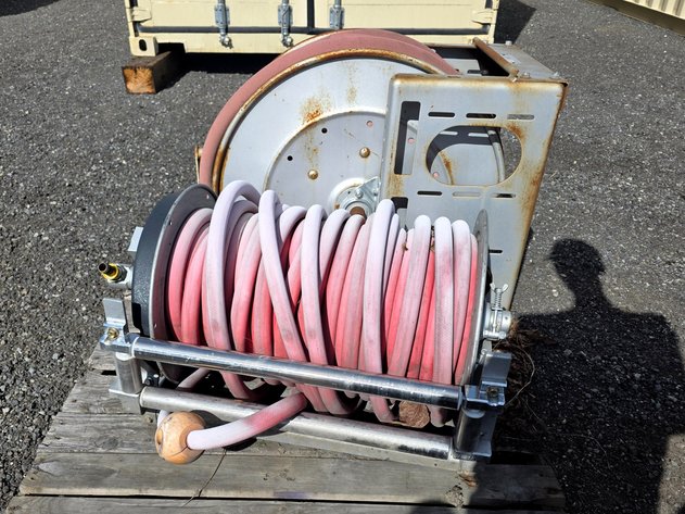 2x Hannay Reels Industrial Heavy-Duty Hose Reel