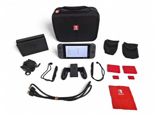 Nintendo Switch w/ 128 GB SD Card, Travel Case & More