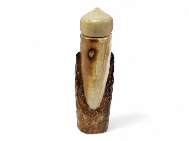 Fossilized Walrus Ivory Perfume or Snuff Container