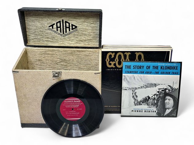 Triad Vinyl Record Case & Alaska-Themed Records