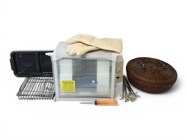 Ronco Showtime Plus Compact Rotisserie & BBQ Oven Set & Basket