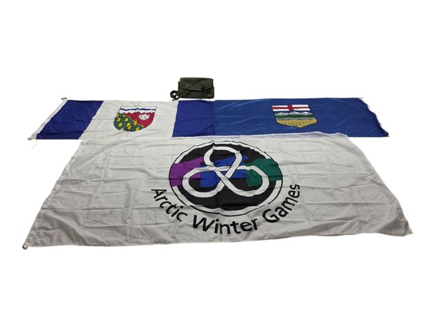 U.S. Army Bag & Flags - Alberta, Northwest Territories & Arctic Games