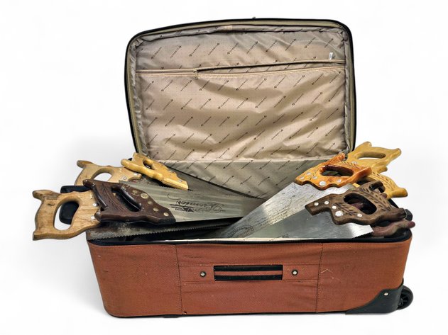 Gabbiano Suitcase & Disston, Nicholson & Stanley Handsaws