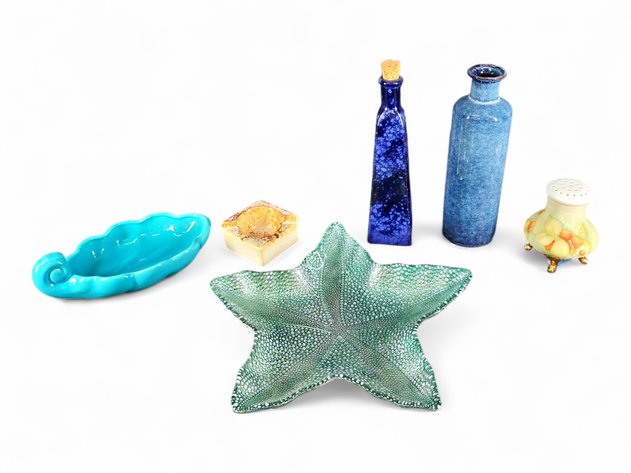 Starfish Trinket Dish, Wave Bowl, Blue Vases & More