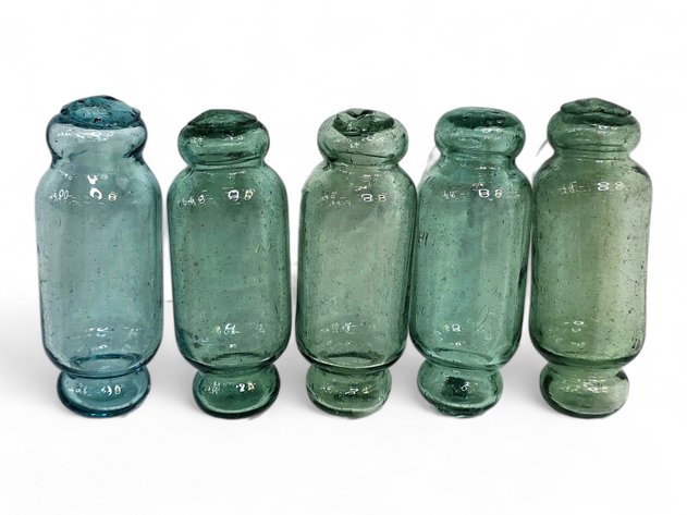 Japanese Rolling Pin-Shaped Glass Fishing Floats