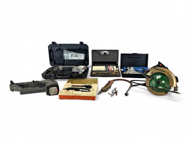 Skilsaw Saw, Dremel Tool, Propane Blowtorch Kit, Senco Pneumatic Stapler & More