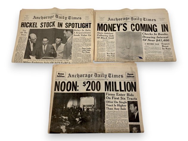 1969 Anchorage Daily Times Newspapers