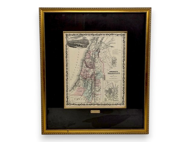 1863 Johnson & Ward Palestine Map