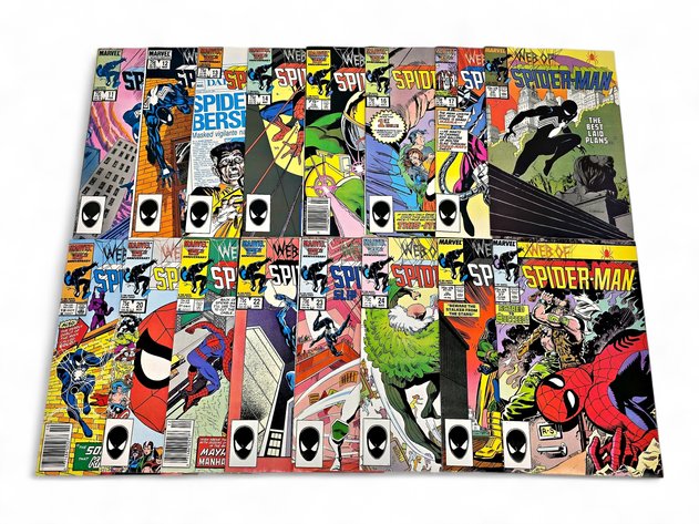 16x Marvel Web of Spider-Man Comic Books