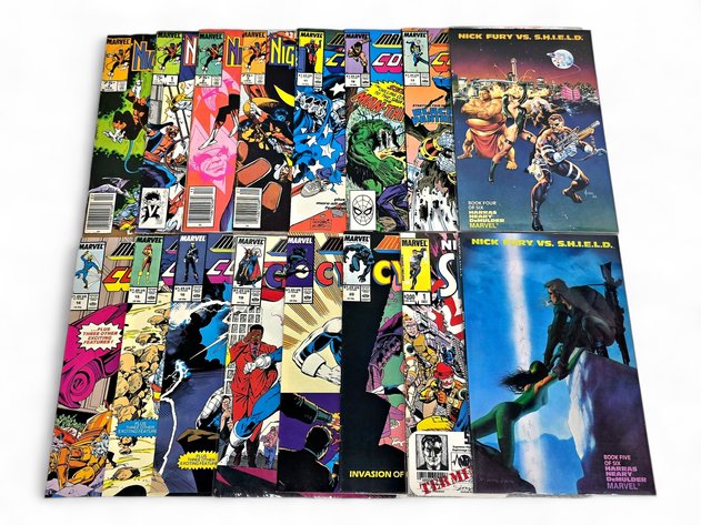 Marvel Comics Nick Fury vs. S.H.I.E.L.D., Nightcrawler, and Marvel Comics Presents Comic Books
