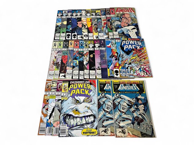 31x Marvel The Punisher, The Punisher War Journal, Justice & Power Pack Comic Books