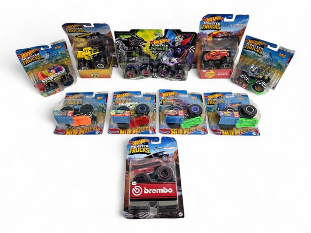 Hot Wheels Bone Shaker, Battitude, Werewolf Vs Vampire & More Monster Trucks