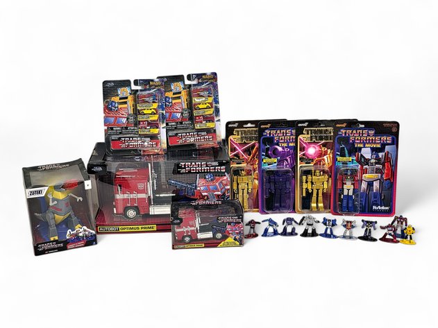 Jada Toys Transformers Optimus Prime Trucks, Super 7 Megatron Action Figures & More