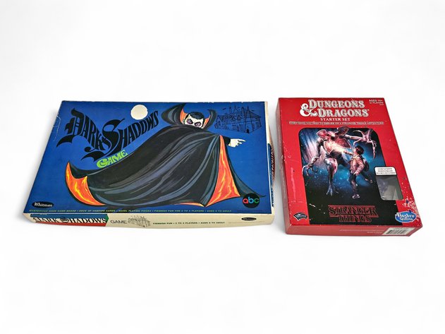 Whitman Dark Shadows Board Game & Stranger Things D&D Starter Set
