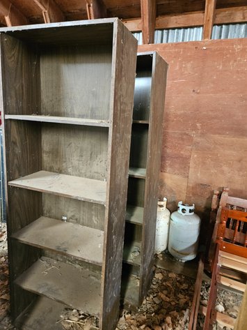 Image for Roll Away/Book Shelves.wood table