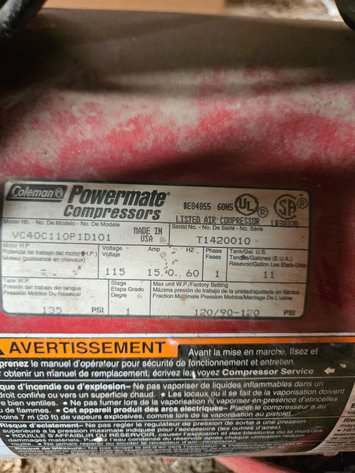 Image for Coleman Air Compresso! r Shop Heater/metal