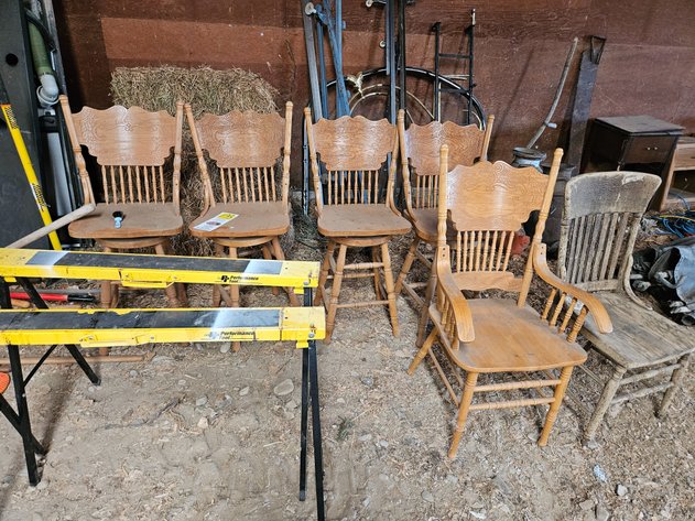 Image for Vintage bar height stools