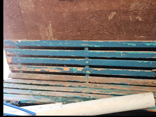 Image for Long wood /Metal bench