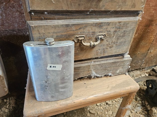 Image for Lg. Flask, Tables, Wood Box