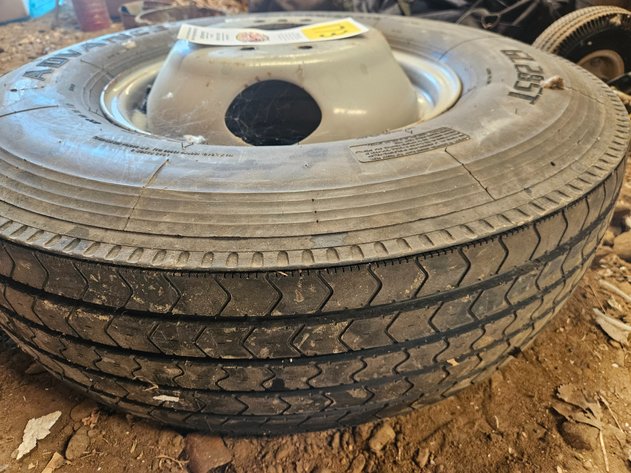 Image for New Tire on Wheel