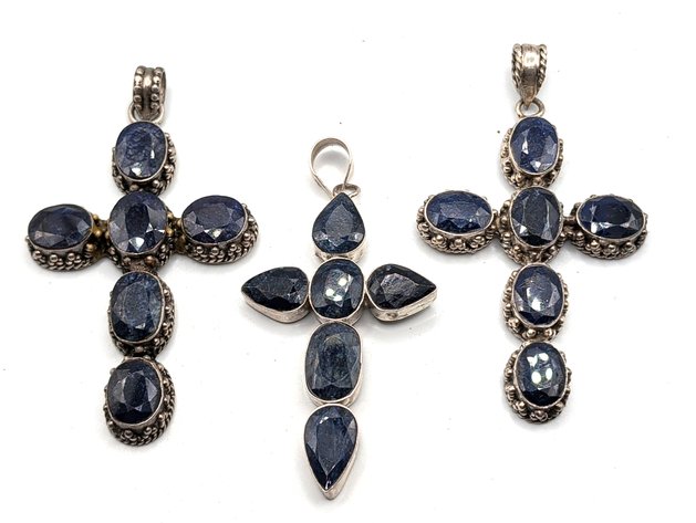 Image for Ornate Sterling Silver Cross Pendants