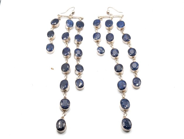Image for Blue Sapphire Earrings