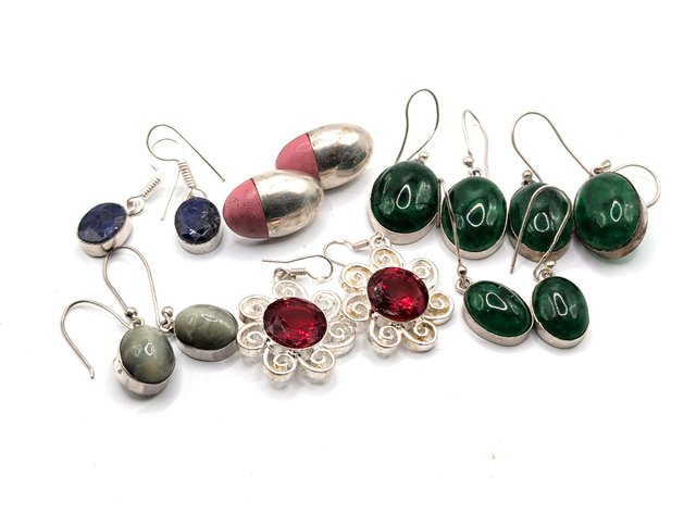 Image for Vintage Sterling Silver Earrings