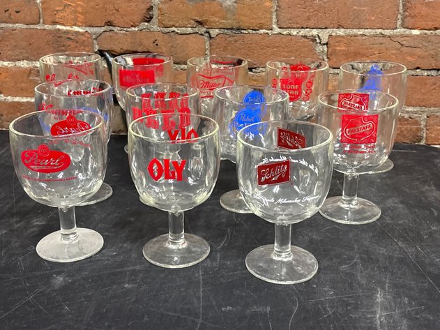 Image for Vintage Stemmed Beer Goblets