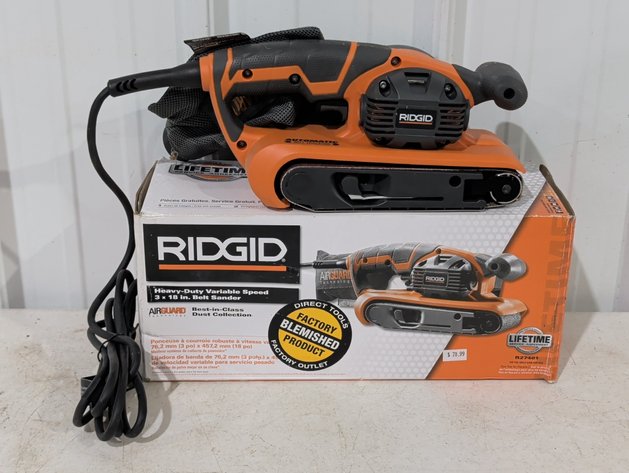 Image for RIDGID Heavy-Duty Variable Speed 3 in. x 18 in. Belt Sander