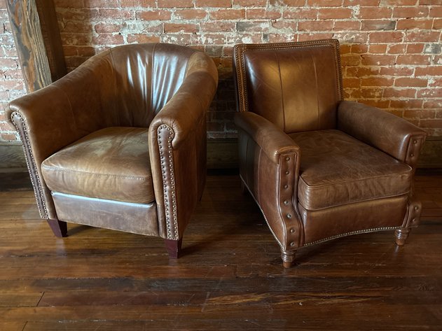 Image for Leather Club Chairs