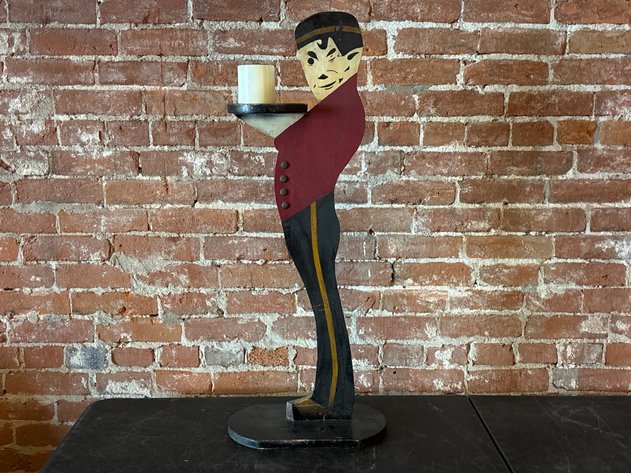 Image for Vintage American Folk Art Bell Hop