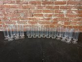 Glass Champagne Flutes With Tumblers