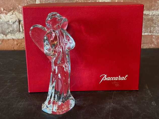 Image for Baccarat Angel With Horn Crystal Figurine