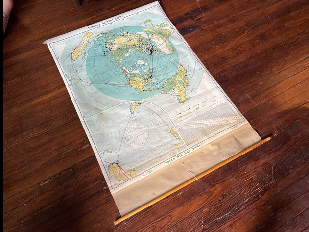 Image for Denoyer- Geppert Series Polar Air Age World Map
