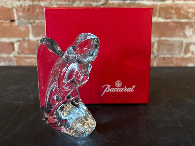 Image for Baccarat Kneeling Angel Crystal Figurine