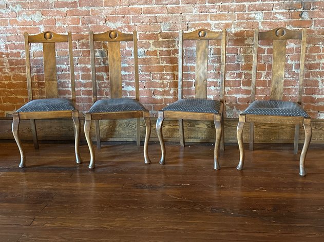 Image for Vintage Wooden Dining Chairs