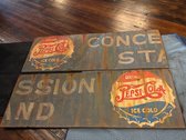 Antique Pepsi Cola Concession Stand Sign
