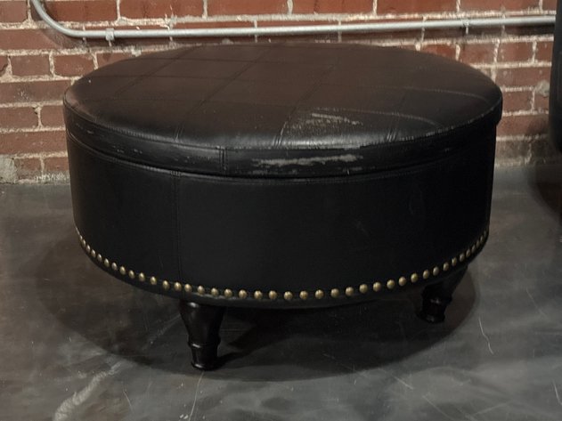 Image for Leather Ottoman