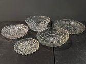 Vintage Crystal And Pressed Glass Dishes