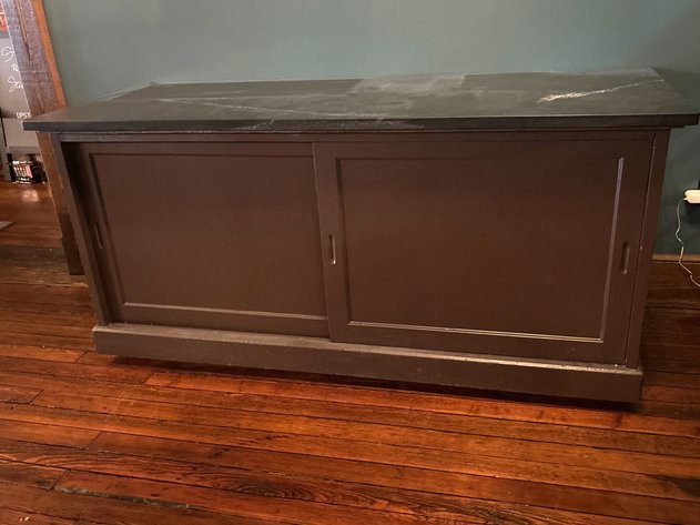 Image for Rolling Buffet Cabinet With Granite Top