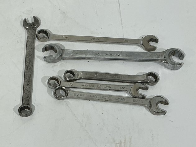 Image for Six Piece Snap-On, Mac, And Matco Assorted Wrench Lot