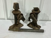 Antique Cast Iron Mechanical Ratchet Screw Jacks