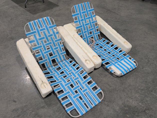 Image for Floating Webbed Pool Lounge Chairs
