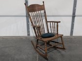 Spindle-Back Wooden Rocking Chair