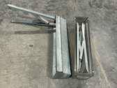 Pair Of Folding Metal Sawhorses