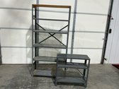 Two Steel Utility Shelving Units