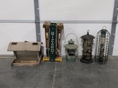 Wizard Croquet Set, Camping Lantern, And Bird Feeders
