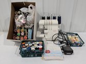 Singer Ultralock Serger Sewing Machine With Assorted Thread Spools