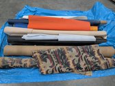 Assorted Upholstery Fabric And Vinyl Rolls