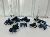 10-Piece Ford, New Holland, And Kinze Die-Cast Toy Tractors And Farm Equipment